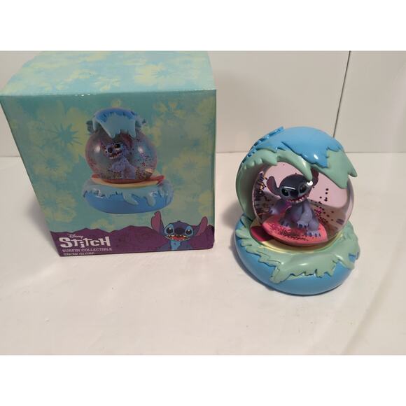 Lilo & Stitch Surfin Collectible Snow Globe 5" Disney - Picture 1 of 7